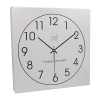 CLI 12" Quartz Wall Clock Analog - Quartz - White Main Dial - Black/Plastic Case - Charles Leonard